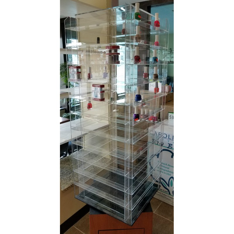 Amazon.com: Umirokin Nail Polish Rack 3 Tier Acrylic Display Stand Holder  Nail Polish Organizer Essential Oil Storage Paint Shelf Holds Up to 36-56  Bottles : Everything Else