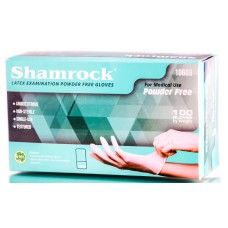 Shamrock Latex Examination Powder Free Gloves