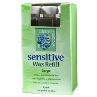 Clean+Easy Large Sensitive Wax Refill 3 Pack