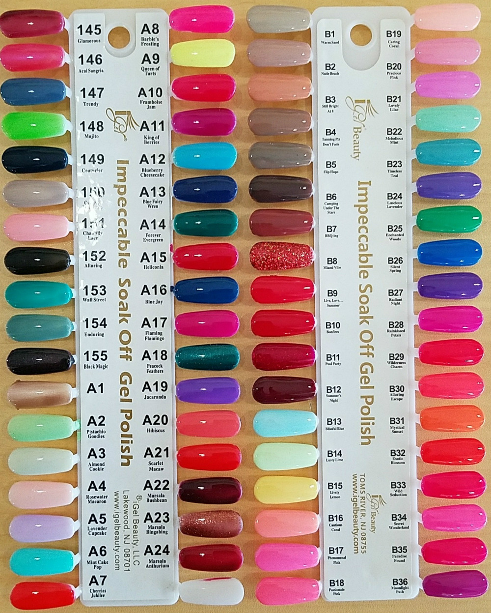 IGel Matching Color Chart 247 Colors | lupon.gov.ph