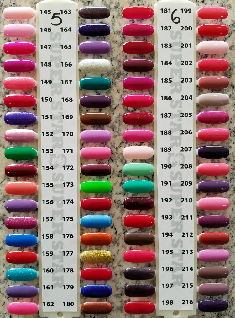 Wave Gel Matching Color Chart